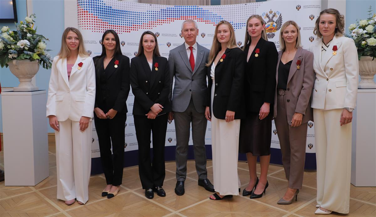 Семь игроков сборной России награждены медалями ордена «За заслуги перед Отечеством» первой степени